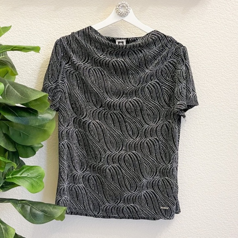 ANNE KLEIN Sleeveless Sequin Top